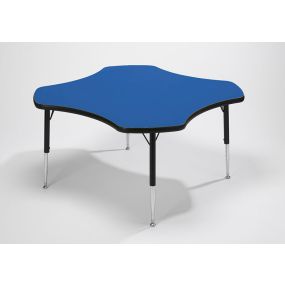 Height Adjustable Clover Table - Red | Creative Activity