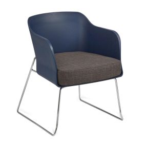 Verona Tub Chair Chrome Skid Base | Creative Activity