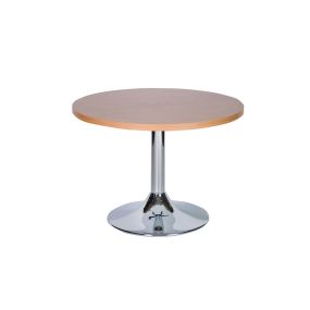 Stainless Steel Column Leg Coffee Table - Circular 600mm Dia | Creative Activity