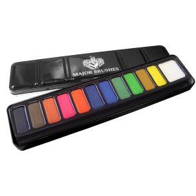Watercolour Premium Paint Tins 12 colour blocks | Creative Activity