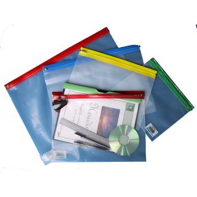 Zip Wallet A4++ 405 x 255mm Green - pack of 25