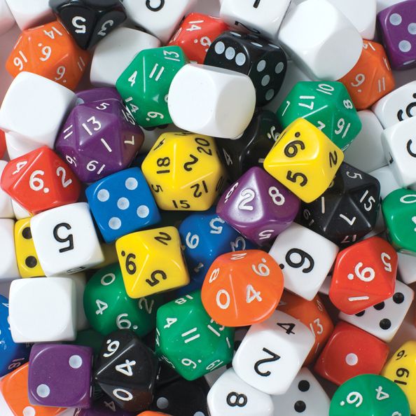 Jar of 100 Dice Numbers 1-6 | Creative Activity