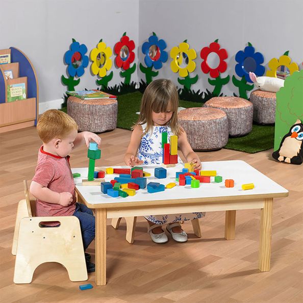 Rectangular Toddler Low Table H38cm Single Table | Creative Activity