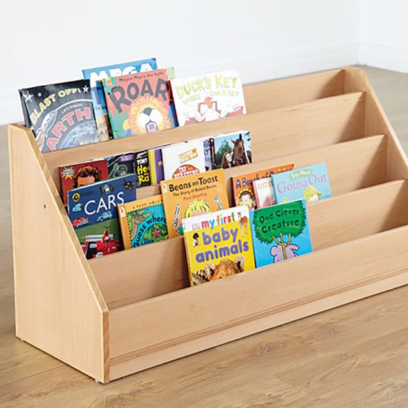 Classic Beech Four Level Bookcase Unit | Creative Activity
