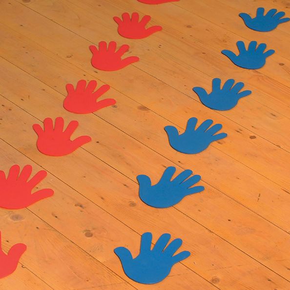 Floor Markers Hands and Feet Feet 12pk | Creative Activity