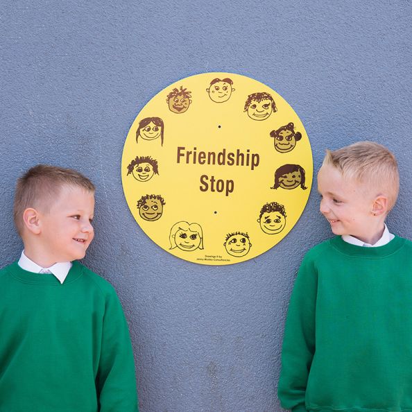 Friendship Stop Playground Sign With stand | Creative Activity