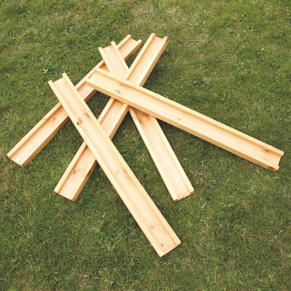 Large Flat Wooden Water Channelling 5pk | Creative Activity