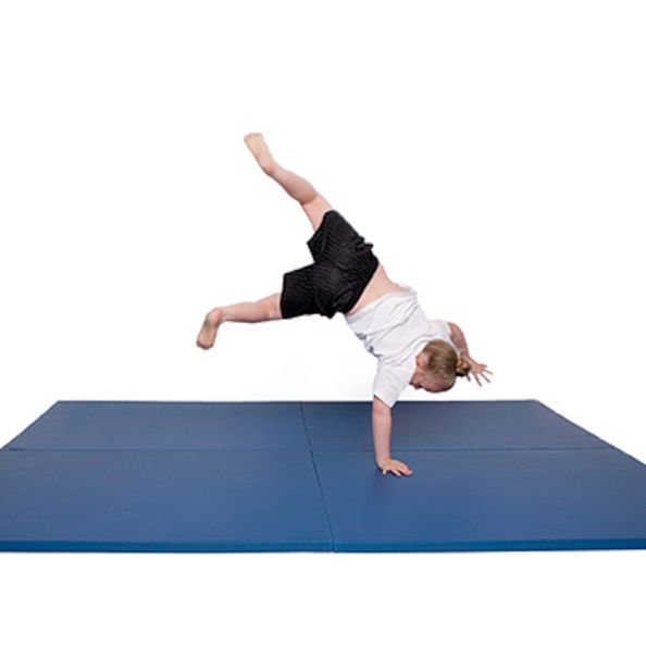 Linking Lightweight Gym Mats Blue H1.25in x W4ft x L6ft