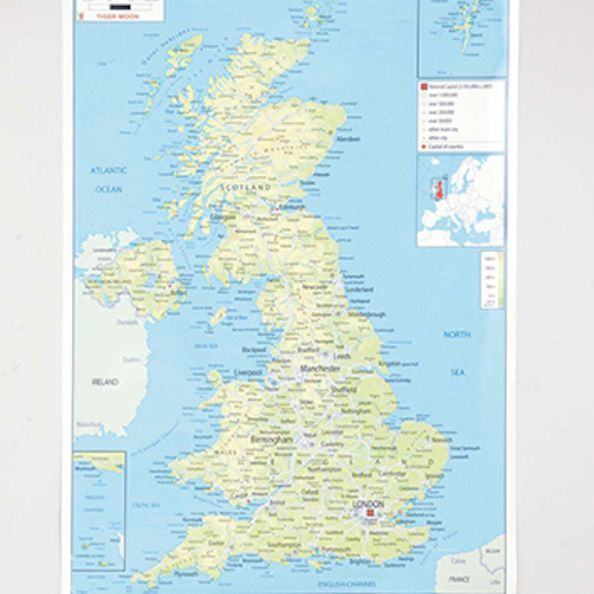 UK Physical Map A1 | Creative Activity