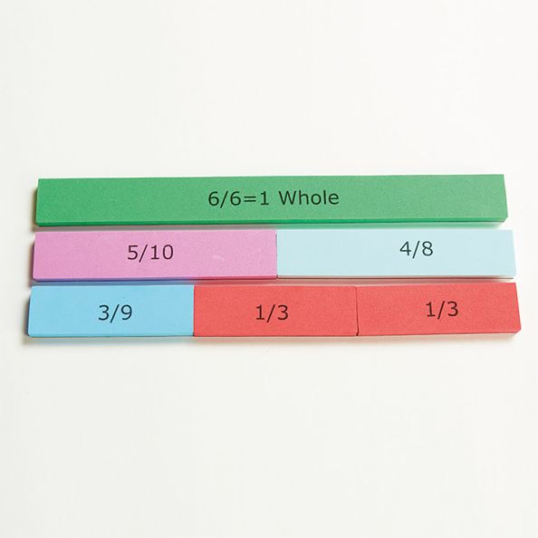 Foam Magnetic Fraction Action Bar 123pcs | Creative Activity