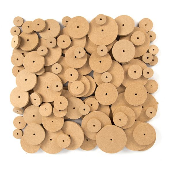 Wooden Wheels Mixed Sizes | Creative Activity