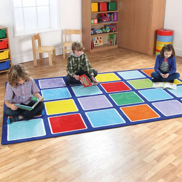 Rainbow Placement Floor Mat Rectangle