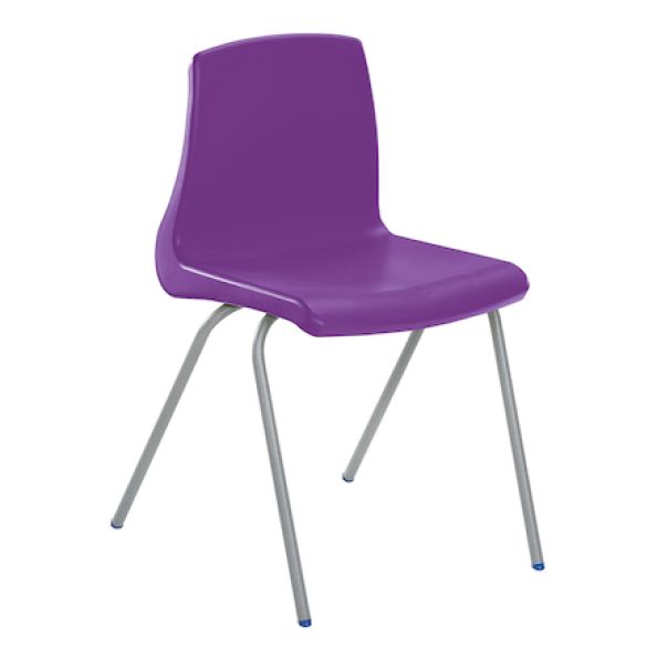 Metalliform NP Chair Seat Ht 430mm Purple Speck'd Grey Frame | Creative Activity
