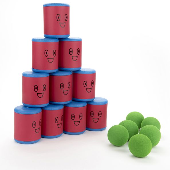 Knock Down Foam Tins and Balls | Creative Activity