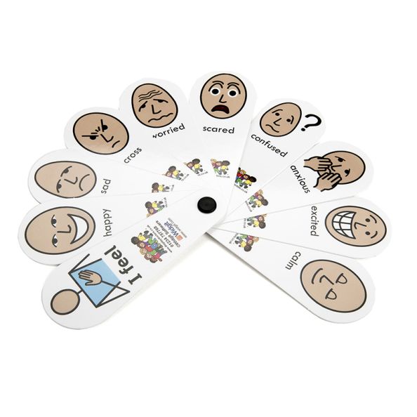 I Feel Expressions Empathy Fan 6pk | Creative Activity