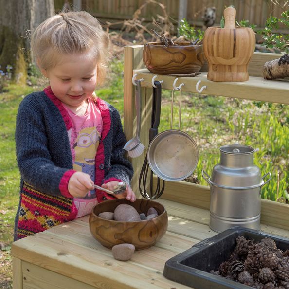 Outdoor Messy Play Wooden Mud Kitchen | Creative Activity
