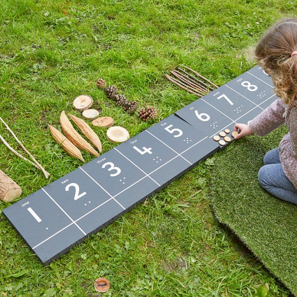 Outdoor Number Chalkboard Tracks 1-20 | Creative Activity