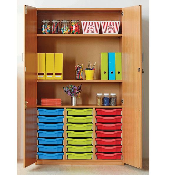 Cupboard with 21 Shallow Trays | Creative Activity
