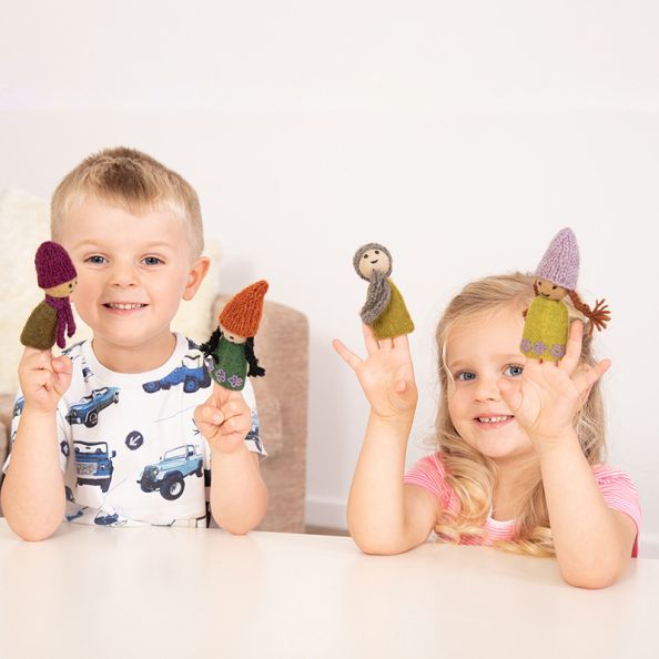 Forest Family Finger Puppets 4pk | Creative Activity