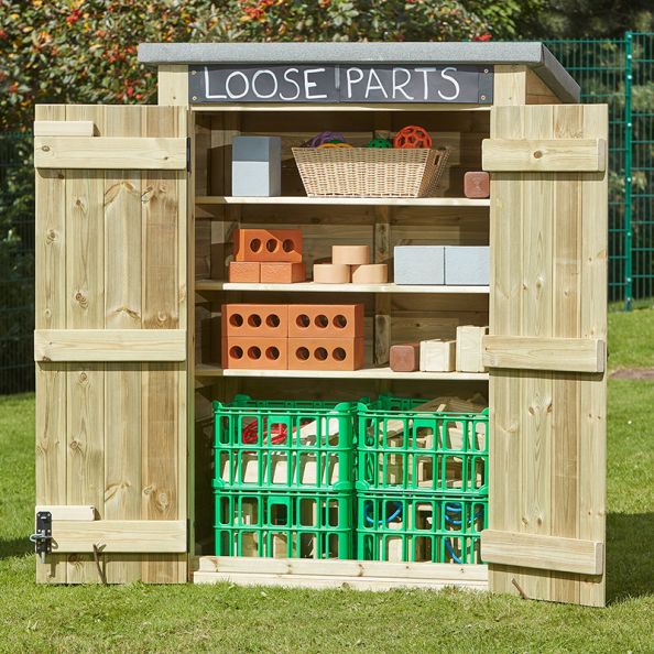 Outdoor Storage Shed with Chalkboard | Creative Activity