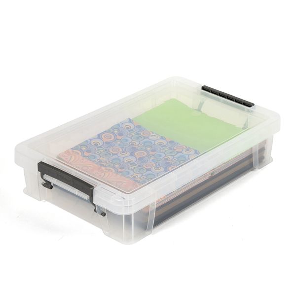 Clear Plastic A4 Storage Box | Creative Activity