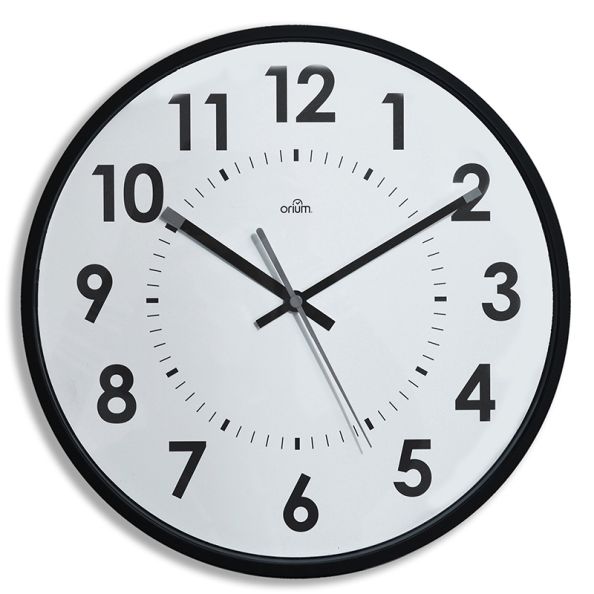 Silent Clock 30cm Black | Creative Activity