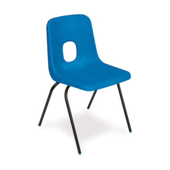 Hille Series E Shell Chair Seat height 460mm Blue | Creative Activity
