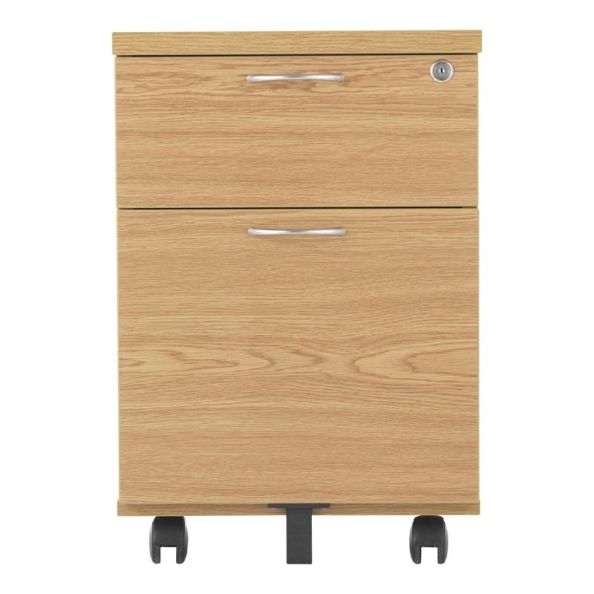 Express Low Mobile Wooden Pedestal 2 Drawers Beech H607mm | Creative Activity