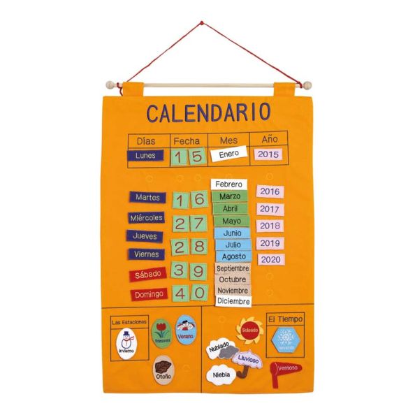 Calendario Spanish Fabric Calendar | Creative Activity