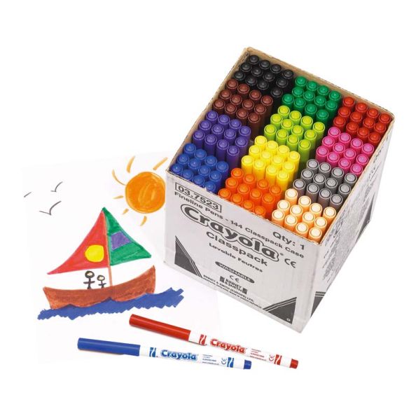 Crayola Supertips Colouring Pens Assorted 144pk | Creative Activity