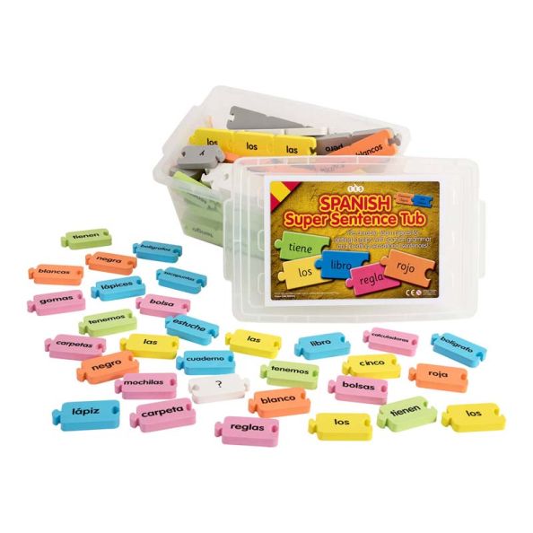 Spanish Sentence Tub Classroom and Colours | Creative Activity