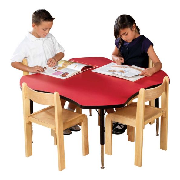 Tuf-Top™ Height Adjustable Flower Shaped Table