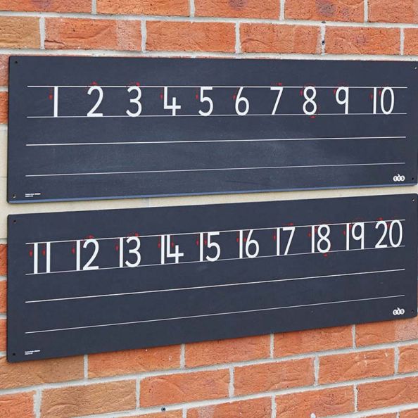 Outdoor Chalkboard Number Line | Creative Activity