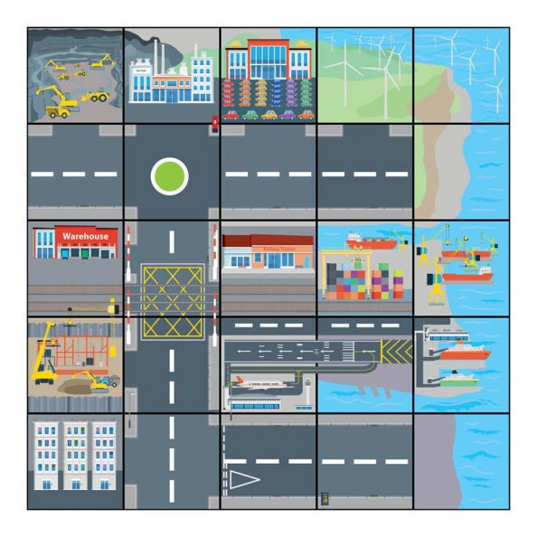 Bee-BotÂ® Transport and Industry Mat | Creative Activity
