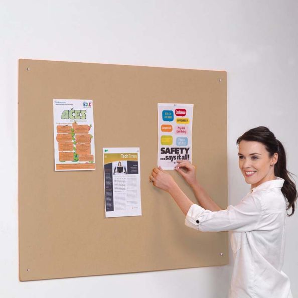 Hessian Unframed Noticeboard H600 x W900mm | Creative Activity