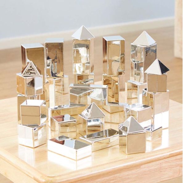 Metallic Assorted Mini Blocks  32pk | Creative Activity