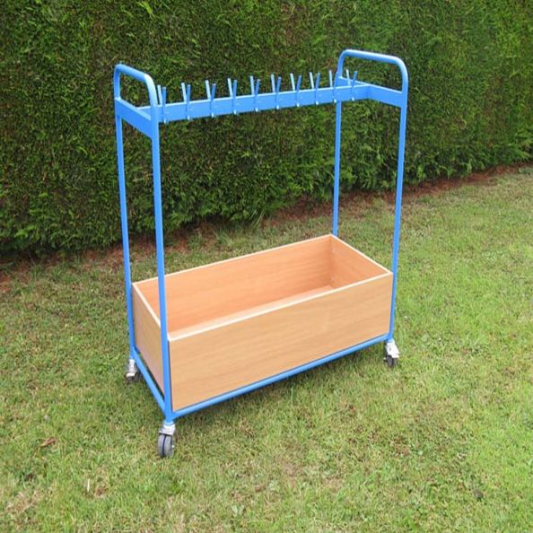 Double Sided Blue Cloakroom Trolley | Creative Activity