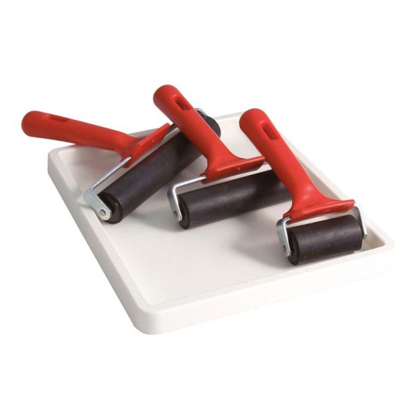 Paint and Inking White Plastic Tray 225 x 175mm Single | Creative Activity