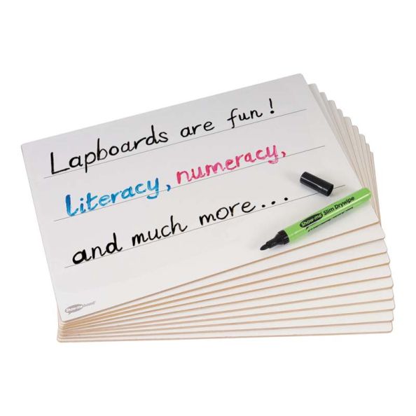 Rigid Whiteboards With Lines A4 10pk | Creative Activity