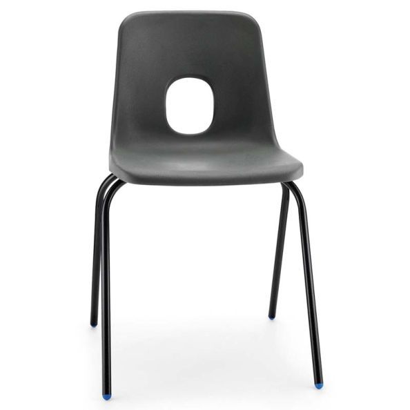 Hille Series E Class Chairs Seat height 460mm Charcoal Grey | Creative Activity