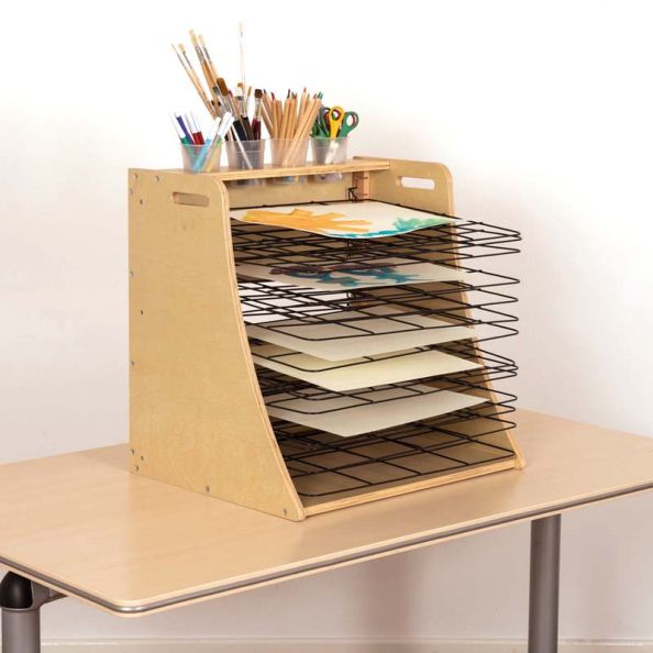 Wooden Table Top Drying Rack 14 Shelves | Creative Activity