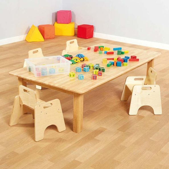 Childrenâ€™s Large Natural Wooden Table | Creative Activity