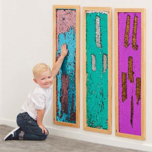 Mark Making Sequin Long Boards | Creative Activity