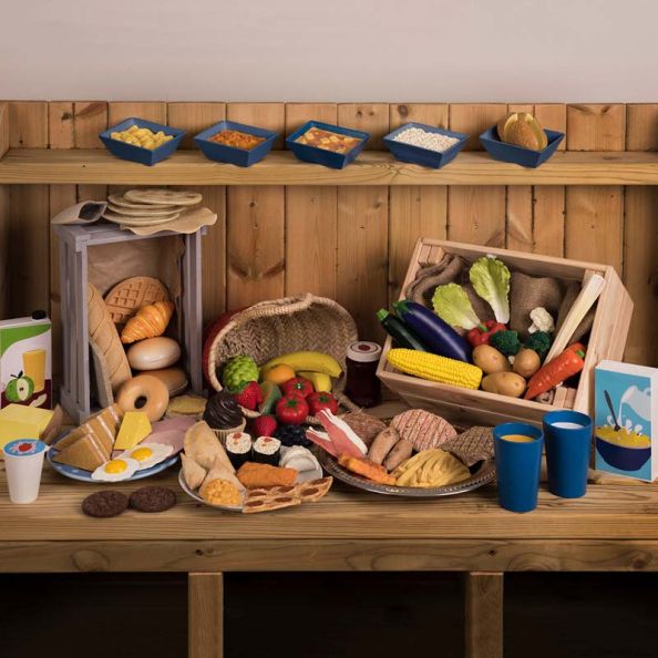 Bulk Role Play Food Set 93pk | Creative Activity