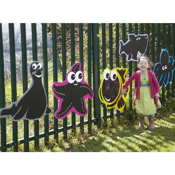 Outdoor Mark Making Chalkboards Minibeasts | Creative Activity