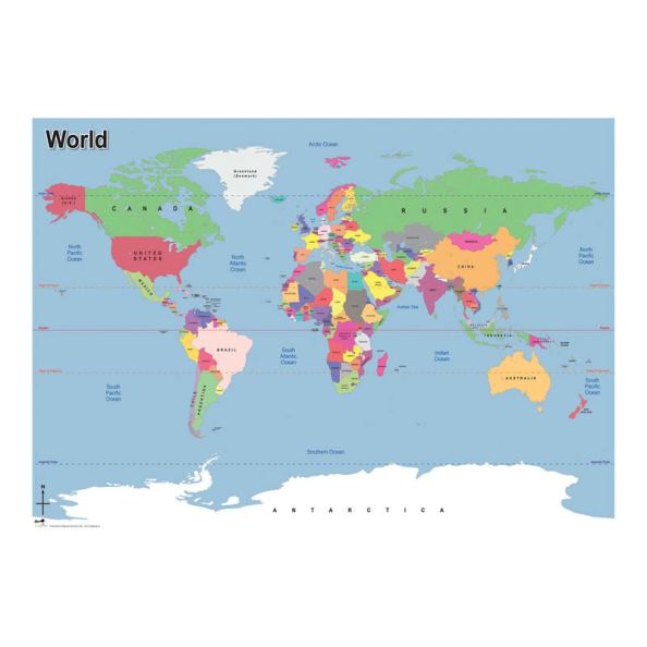 Simple Map of the World | Creative Activity