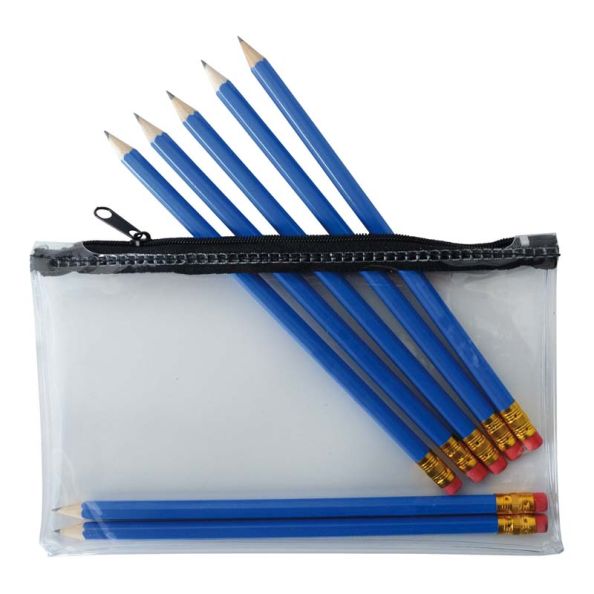 Clear PVC Pencil Case 12pk H125 x W300mm | Creative Activity