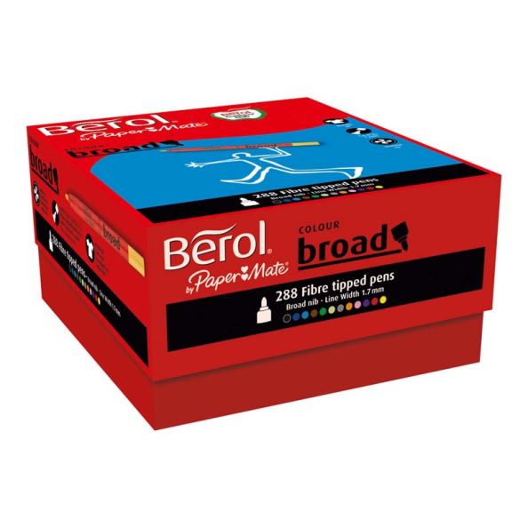 BerolÂ® Colour Broad Pens Assorted 288pk | Creative Activity