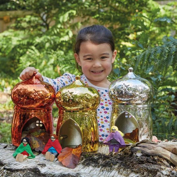 Metallic Small World Fairy House | Creative Activity