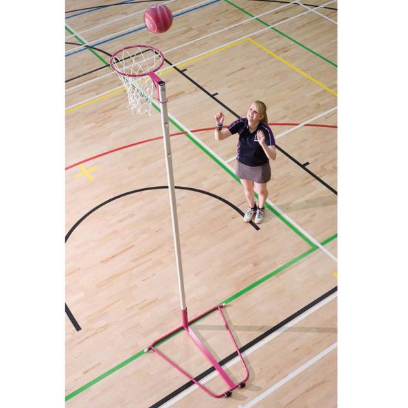 Freestanding Wheelaway Netball Posts 10mm Ring | Creative Activity